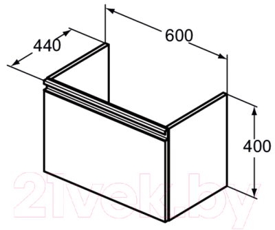 Тумба под умывальник Ideal Standard Tesi T0046OV