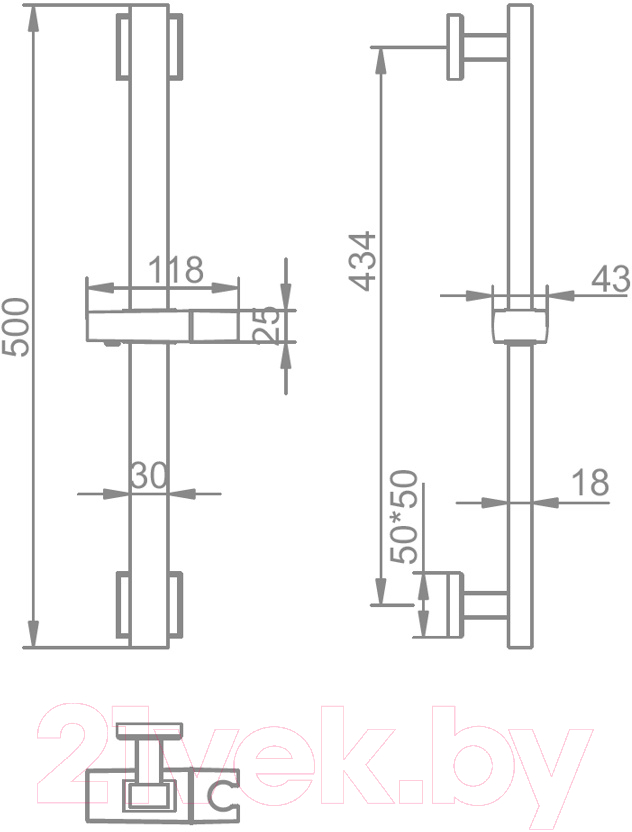 Душевая стойка Ledeme L78002-3