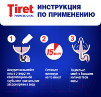 Средство для устранения засоров Tiret Professional (500мл)