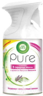 Освежитель воздуха Air Wick Pure 5 эфирных масел с ароматом пачули и эвкалипта (250мл)