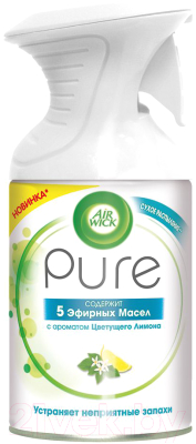 Освежитель воздуха Air Wick Pure 5 эфирных масел с ароматом цветущего лимона (250мл)