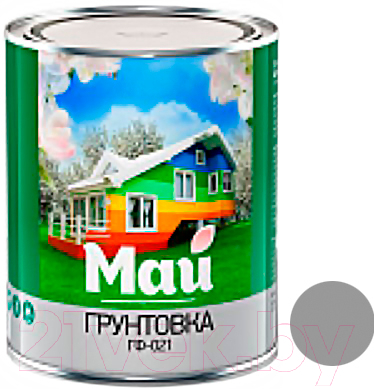 Грунтовка Ярославские краски Май универсальная ГФ-021 (2.2кг, серый)