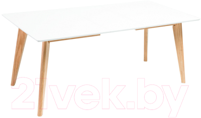 Обеденный стол Atreve Dante 140+2x40/90 (белый)