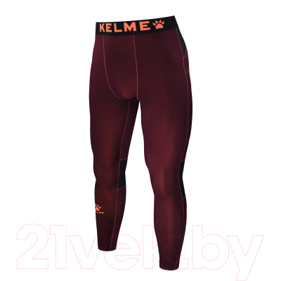 Термоштаны Kelme Tight Trousers Thin / 3881107-670 (M, бордовый)