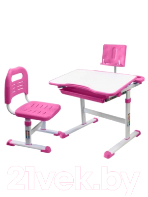 Парта+стул Rifforma Set-17 (розовый)