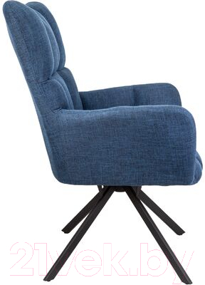 Кресло мягкое Седия Colorado (темно-синий велюр Chita/черный)