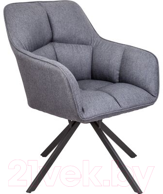 Кресло мягкое Седия Virginia (ткань темно-серый MQ001-5/черный)