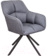 Кресло мягкое Седия Virginia (ткань темно-серый MQ001-5/черный) - 