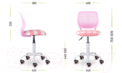 Кресло детское UTFC Кидс C-01 (розовый)