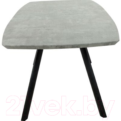 Обеденный стол Седия Accent 160-200x90x75 (бетон/черный)