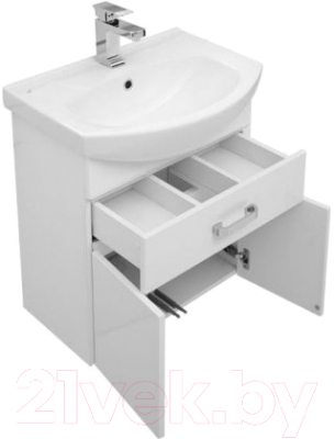 Комплект мебели для ванной Aquanet Ирис 60 / 198812 (белый)