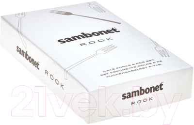 Набор десертных вилок Sambonet Rock 18/10 / 52562A55 (6пр)