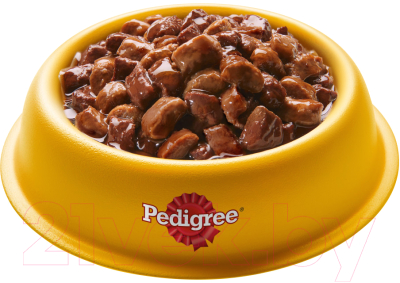 Влажный корм для собак Pedigree Для взрослых собак всех пород с говядиной в соусе (85г)