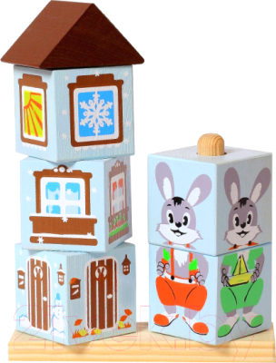 

Развивающая игрушка Томик, Кубики. Зайка / 4545-2