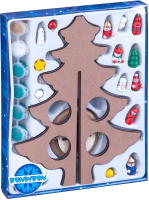 Набор для творчества Bondibon Новогодняя елочка-раскраска с игрушками / ВВ3732 - 