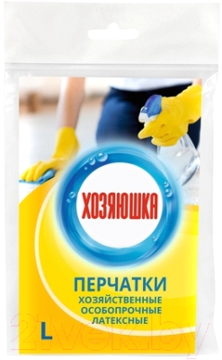 

Перчатки хозяйственные Хозяюшка, Особопрочные с хлопковым напылением