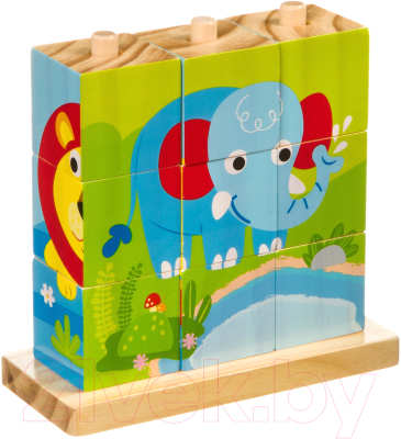 

Развивающая игра Bondibon, Кубики-пазлы / ВВ4008