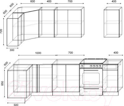 Кухонный гарнитур S-Company Клео лайт 1.2x2.1 левая (венге магия/песочный)
