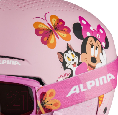 Шлем горнолыжный Alpina Sports 2020-21 Zupo Disney Set / A9231-51 (р-р 51-55, Минни Маус)