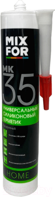 Герметик силиконовый Mixfor Универсальный MK-35 (260мл, прозрачный)