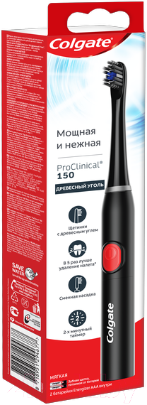 Электрическая зубная щетка Colgate ProClinical 150 древесный уголь — фото 2
