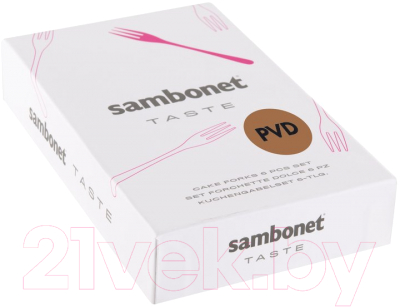 Набор десертных вилок Sambonet Taste Copper 18/10 PVD / 52553CA5 (6пр)