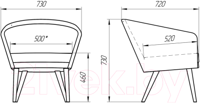 Кресло мягкое Lama мебель Тиана-1 (Simpl Col 20)