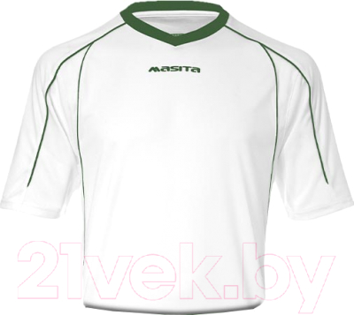 Футболка игровая футбольная Masita Striker /1515 (M, белый/зеленый)