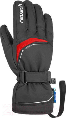 Перчатки лыжные Reusch Primus R-Tex XT / 4801224 7705 (р-р 10, Black/Fire Red)