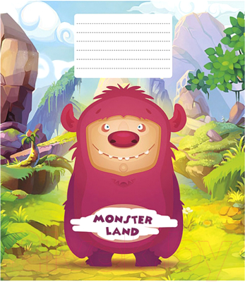 

Тетрадь Школярик, Monster Land / 012-2234L/472061