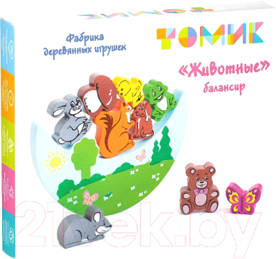

Развивающая игрушка Томик, Балансир. Животные / 1-11