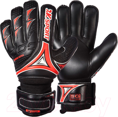 Перчатки вратарские 2K Sport Evolution / 124915 (р.6, черный/красный)