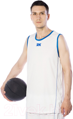 Майка баскетбольная 2K Sport Classic / 130034 (M, белый/синий)
