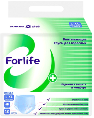 

Трусы впитывающие для взрослых Forlife, L-XL