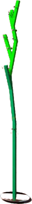 Вешалка для одежды Грифонсервис 3Д ВД1 (зеленый)