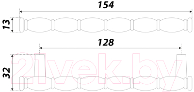 Ручка для мебели Boyard Staccato RS449BAZ.4/128