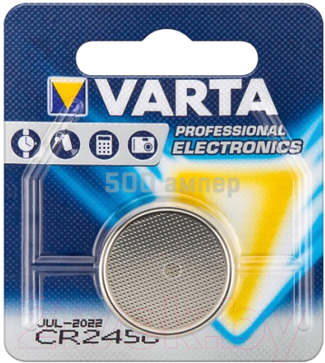 Батарейка Varta Lithium CR2450 3V / 06450101401