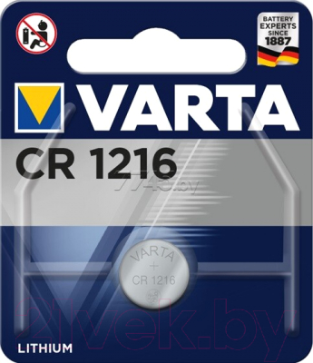 

Батарейка Varta, Lithium CR1216 3V / 06216101401