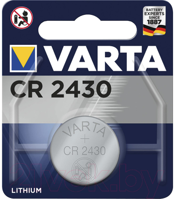 Батарейка Varta Lithium CR2430 3V / 06430101401