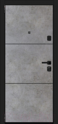 Входная дверь el'Porta Porta M П50.П50 (AB-4) Dark Concrete/Angel (88x205, левая)