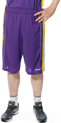 Шорты баскетбольные 2K Sport Advance / 130031 (XXXL, фиолетовый/желтый/белый)