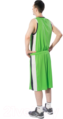 Шорты баскетбольные 2K Sport Advance / 130031 (XL, светло-зеленый/темно-синий/белый)