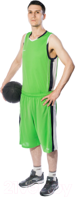 Шорты баскетбольные 2K Sport Advance / 130031 (XXL, светло-зеленый/темно-синий/белый)