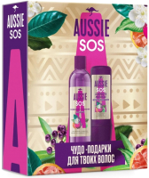 

Набор косметики для волос Aussie, SOS Шампунь+средство интенсивного ухода 3 Minute Miracle