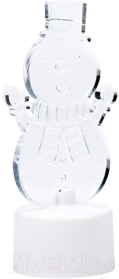 Световая фигурка Neon-Night Снеговик с шарфом 2D 501-053