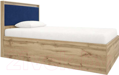 Полуторная кровать Сакура Майами №12М (дуб ирландский/синий)