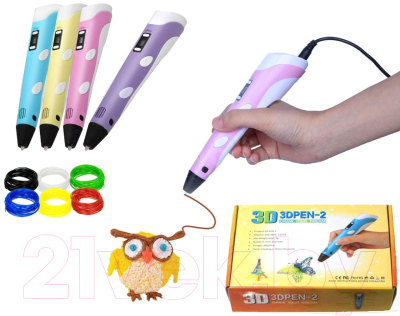 3D-ручка Sea & Sun pen-2 для творчества / SS300739/3DPEN (розовый)
