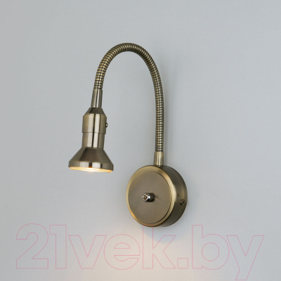 Спот Elektrostandard Plica 1215 MR16 (бронза/золото)