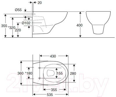 Унитаз подвесной с инсталляцией Jacob Delafon Patio E4316-CP + E29025-NF + E4187-00 + E70021-00 / E21734RU-0