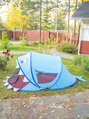 Детская игровая палатка Фея Порядка Акула / CT-100 (светло-синий)